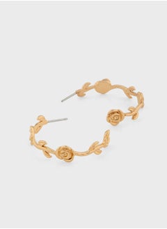 ELLA Rose Floral Hoop Earrings  - Image 2