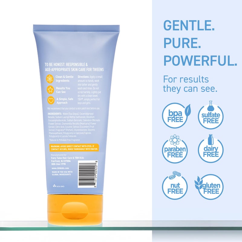 TBH Kids Gentle Gel Face Wash â€“ Hydrating Daily Cleanser for Preteens & Teens â€“ Soothing Chamomile & Calendula for Sensitive, Dry & Oily Skin â€“ Sulfate & Paraben-Free â€“ 6 oz - Image 2