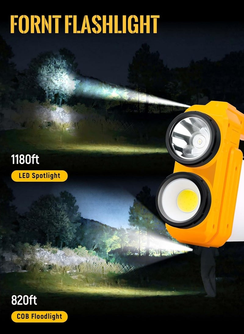 Rechargeable LED Camping Lantern, Dimmable Lantern Flashlight with Hook, Waterproof Spotlight for Hurricane Emergency, Outdoor, Hiking and Home, USB Cable Included - Image 3