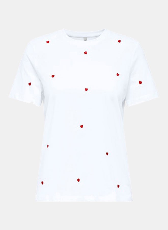 ONLY ONLY Womens Ketty Life Shortsleeve O-Neck Top Juniors  - Image 3