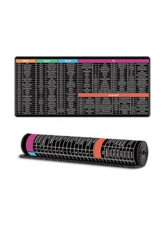 Multilingual Shortcut Mouse Pad Office Oversized Lock Edge Desktop Non-Slip Computer Mouse Pad For One Generation-Color:300*800*2 Mm-Pattern:Russian [word+excel+office+ps+cad]