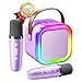 Kinglucky Mini Karaoke Machine for Kids Top Birthday Gift Pick for Girls Ages 3 4 5 6 7 8 9 10 11 12 Years Old Kids Personal Video Players Accessories with 2 Mics Valentine Kid Gift Purple - Image 3