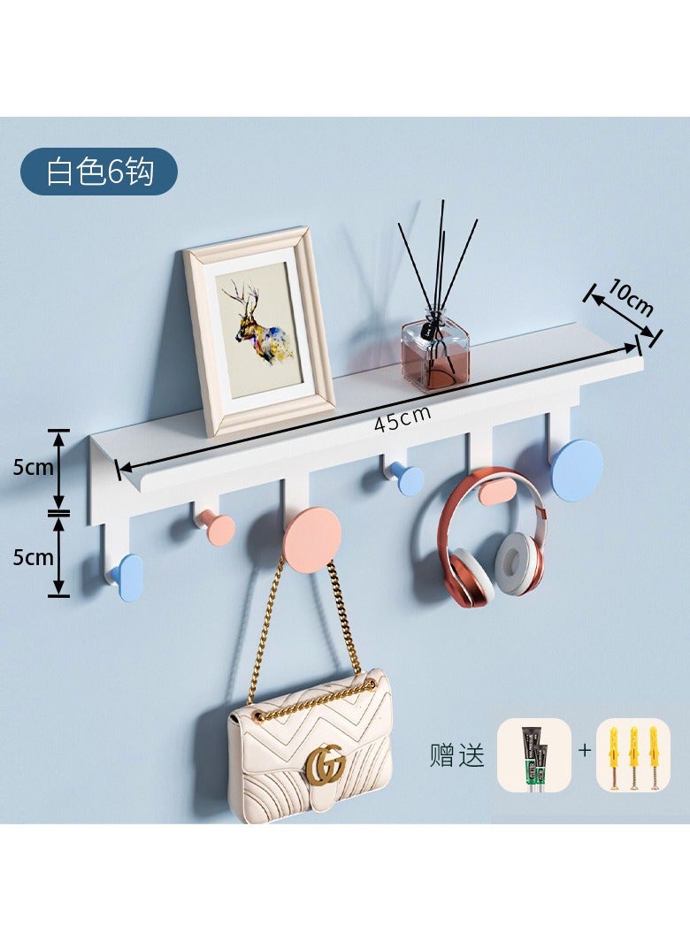 Entrance Hook Wall Mounted No Drilling Key Coat And Hat Hanging Clothes Hook Entrance Creative Entrance Storage Rack 