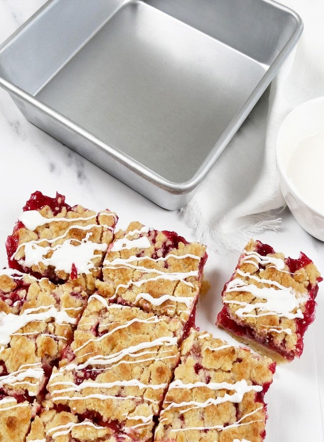 USA Pan Bare Bakeware Traditional Aluminized Steel Uncoated Square Cake Pan, Made without nonstick coating, 8 x 8-Inch - Image 2