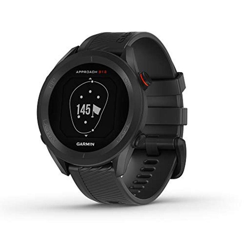 GARMIN ساعة غارمين أبرتش S12، ساعة جولف GPS سهلة الاستخدام، 42,000+ دورة محملة مسبقًا، سوداء، 010-02472-00 - Image 1