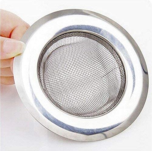 Evaluemart Strong, Durable, Stainless Steel Sink Strainer with Small Holes, Kitchen Drain Basin Basket Filter Stopper Sink Drainer(4-inch/10 cm) - Image 2