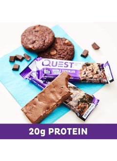 Quest Nutrition Double Chocolate Chunk Protein Bars, High Protein, Low Carb, Gluten Free, Keto Friendly, 12 Count  - Image 5