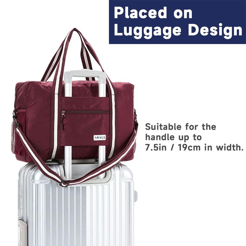 Arxus Foldable Tote Bag for Travel Expandable Lightweight Carry On Luggage 22L Packable Duffle Bag for Traveling - Image 4