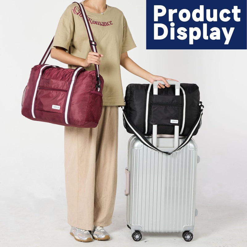 Arxus Foldable Tote Bag for Travel Expandable Lightweight Carry On Luggage 22L Packable Duffle Bag for Traveling - Image 2