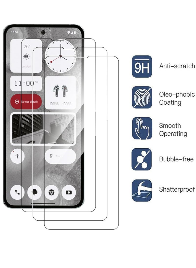 ELTRAZONE Case for Nothing Phone (2), Crystal Ultra Slim Fit TPU Anti-Scratch Clear Bumper Cover Lightweight Shock-Absorbing Corners Transparent Phone Case with 3 Tempered Glass Screen Protector - Image 5