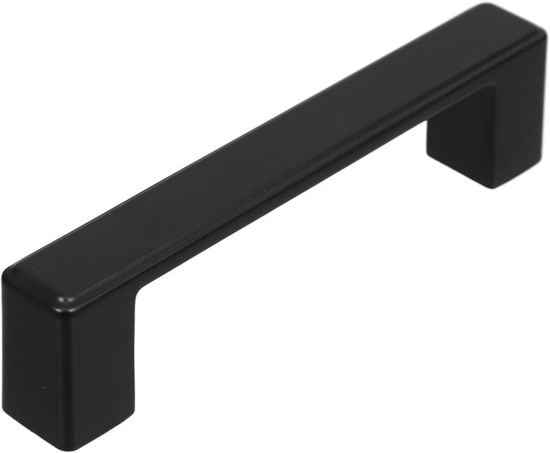 Matte Black Zinc Alloy Cabinet Drawer Pulls 96mm Vintage Hardware for Kitchen Furniture - Image 1