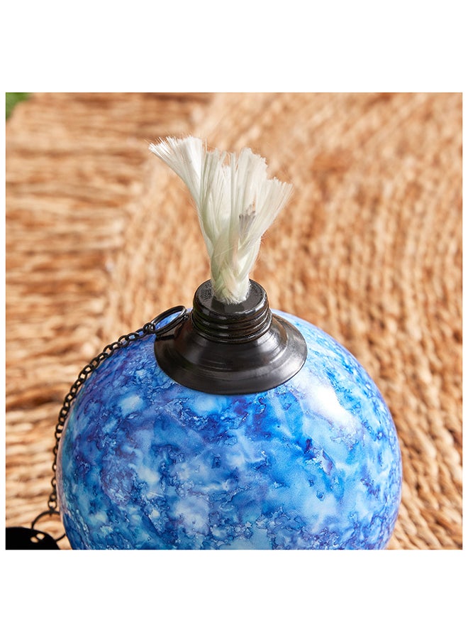 Home Box Eden Decorative Table Glazing Ball with Fibre Glass and Metal Lid 10 x 17.5 x 10 cm  - Image 4