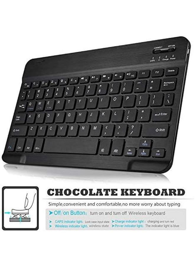 erorex - Keyboard Case For Samsung Galaxy Tab S6 10.5 (Qwerty) Slim Case With Detachable Wireless Keyboard For Samsung Galaxy Tab S6 Sm T860 Sm T865 10.5 Inches - Image 1