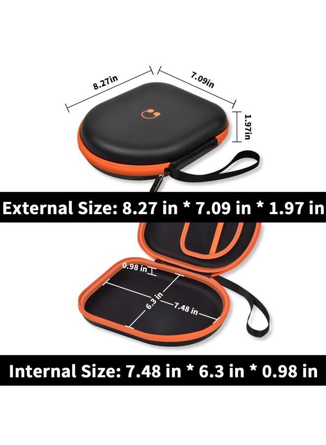 Boobowl Headphone Case Compatible with JBL Tune 510BT/ 520BT/ for Sony WH-CH520/510/ for JBL Live 460NC/670NC Wireless On-Ear Headphones, Bluetooth Head Phones Protective Storage Bag for Charging Cable-Black - Image 3
