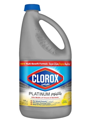 Platinum Bleach Crisp Lemon No Splash Thick Bleach Liquid Formula
