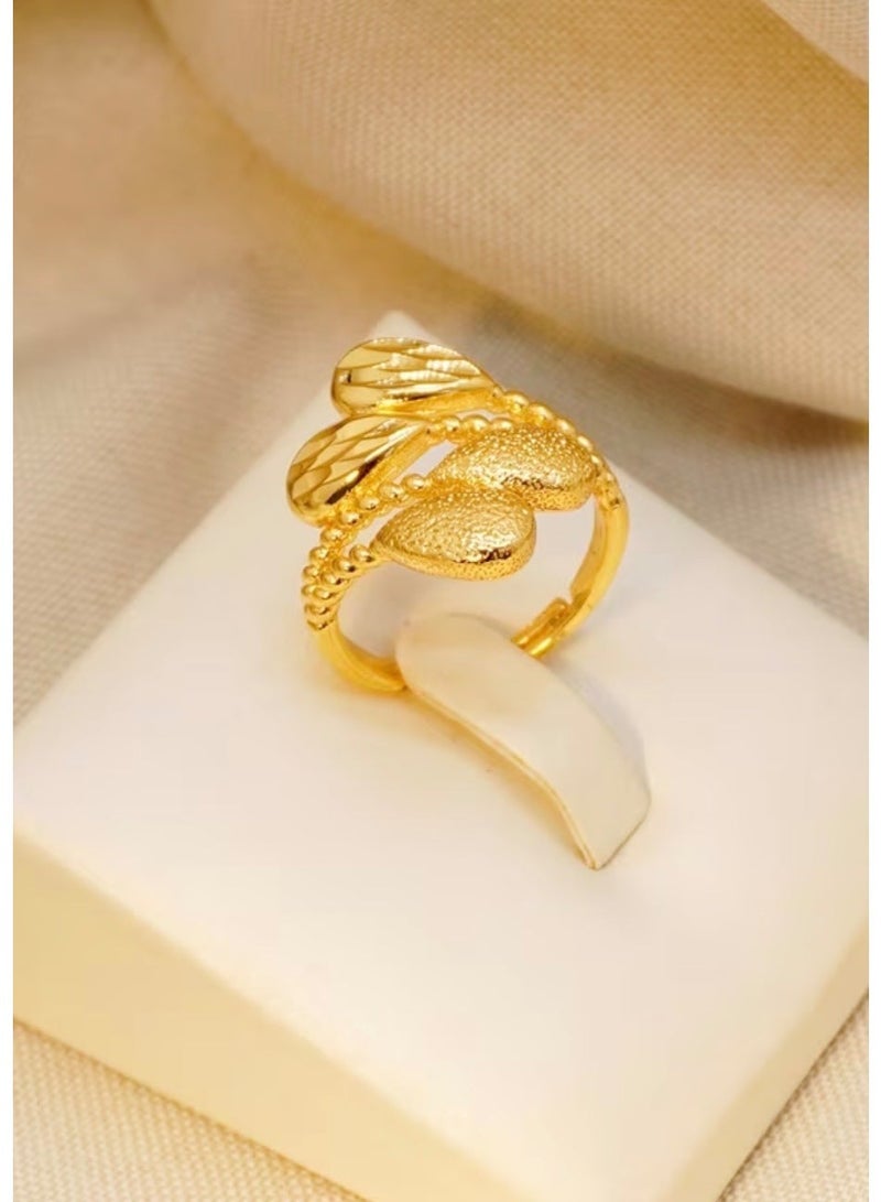 GOLDMAX 21k Gold Plated Ring For Women One Size With Gift Box - Image 1