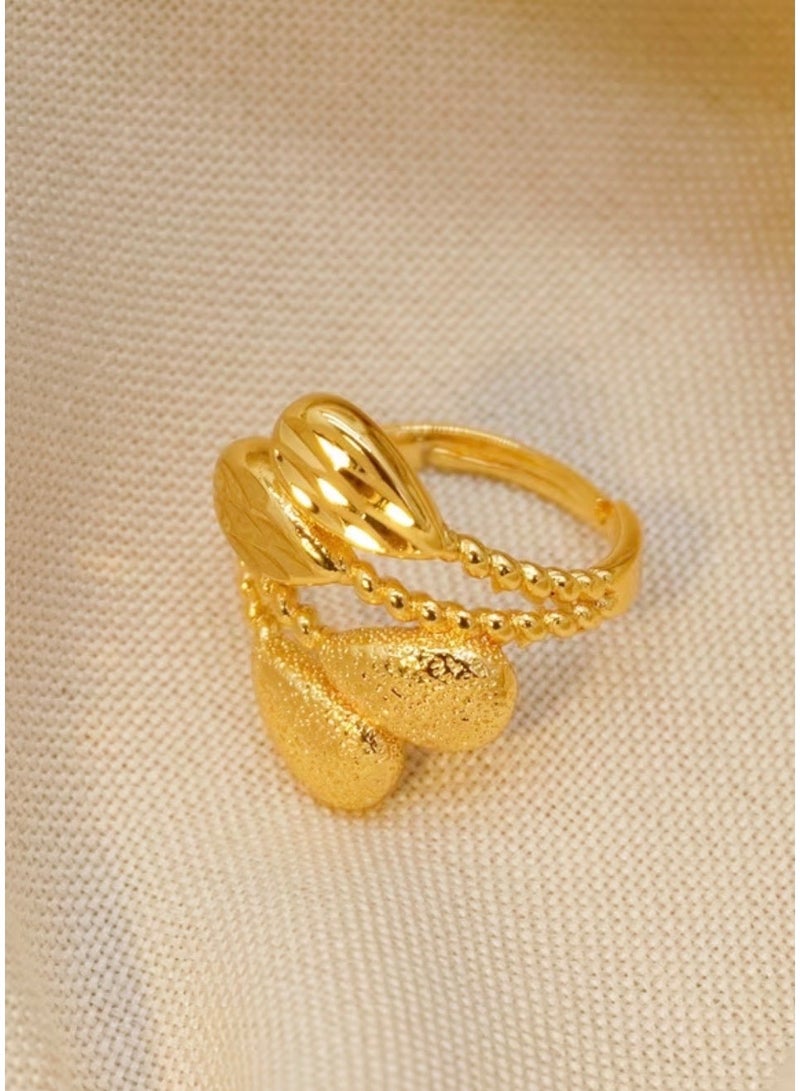 GOLDMAX 21k Gold Plated Ring For Women One Size With Gift Box - Image 4