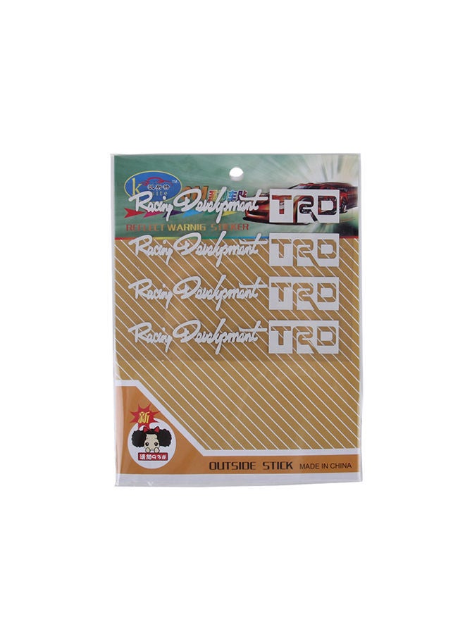 NIBEMINENT 4-Piece 3M Series Car Plastic Reflect Warning Sticker Outside - Image 1