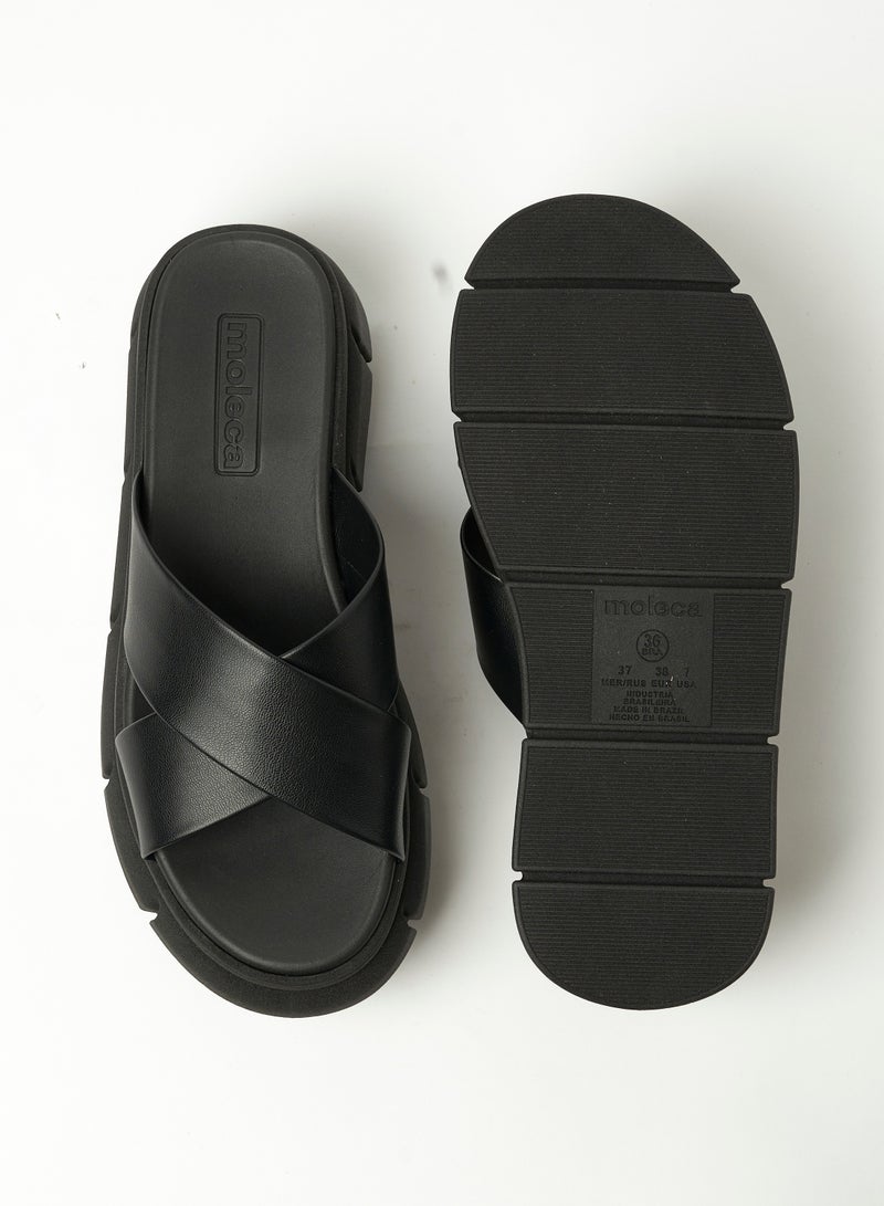 MOLECA Noemi Cross Strap Flat Sandals - Image 5