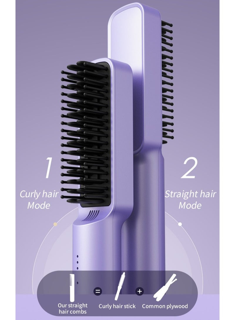 Hair Straightening Comb, Soft Ionic Hair Straightening Comb for Hair Care - Image 1