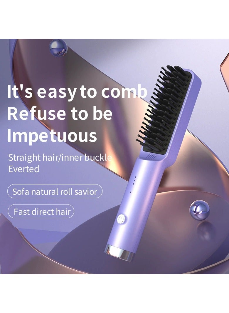 Hair Straightening Comb, Soft Ionic Hair Straightening Comb for Hair Care - Image 2