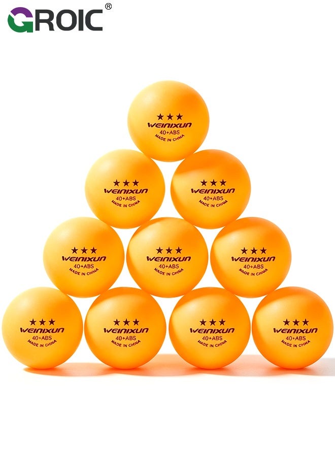 GROIC 10 PCS Ping Pong Balls,Table Tennis Balls, Premium 40+ ABS Regulation Ping Pong Balls for Competition & Training,3 Star Advanced Training Ball - Image 1