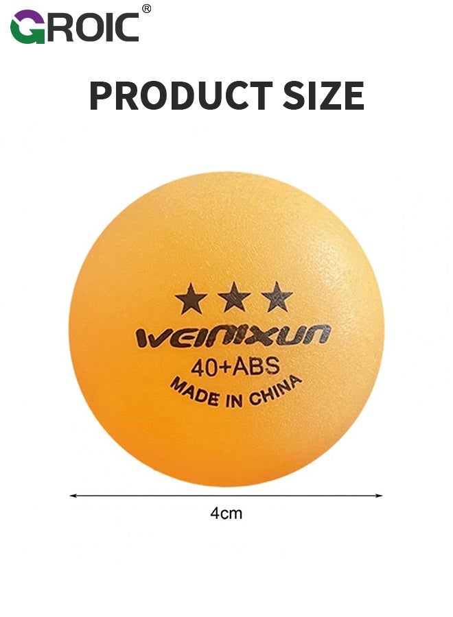 GROIC 10 PCS Ping Pong Balls,Table Tennis Balls, Premium 40+ ABS Regulation Ping Pong Balls for Competition & Training,3 Star Advanced Training Ball - Image 2