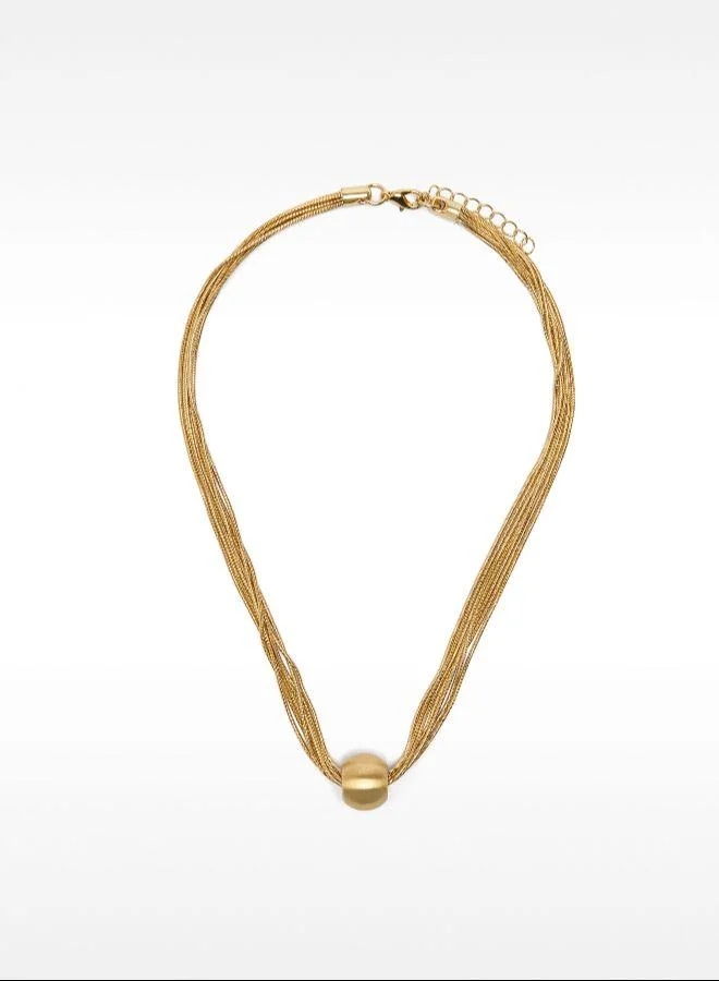 بارفوا عقد ذهبي قصير