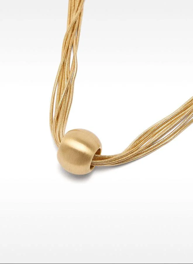 بارفوا عقد ذهبي قصير