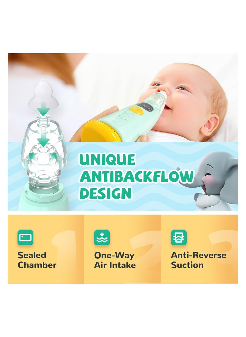 Generic Baby Nasal Aspirator with Light and Music, Includes 3 Tips and Tweezers for Easy Use and Comfort  - Image 4