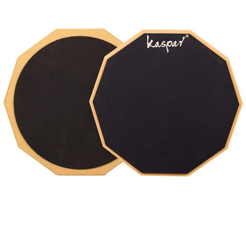 Mocking Bird 12 Inch Double Sided Drum Practice Pad Provides A Great Rebound - Perfect Snare Drum Pad with stick For Quiet Workouts Practice Pad for Drumming (Practice Pad) - Image 1