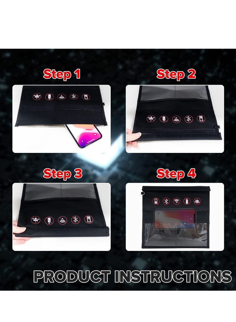 Excefore Faraday Bag for Key Fob Faraday Key Fob Protector Car RFID Signal Blocking Faraday Cage for Anti-Theft Anti-Tracking Anti-Hacking Case Blocker - Image 5