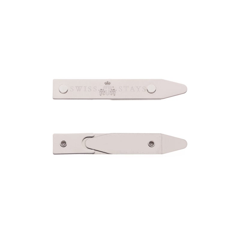 Cuff-Daddy 3 Pairs Adjustable Stainless Steel Collar Stays - Image 3