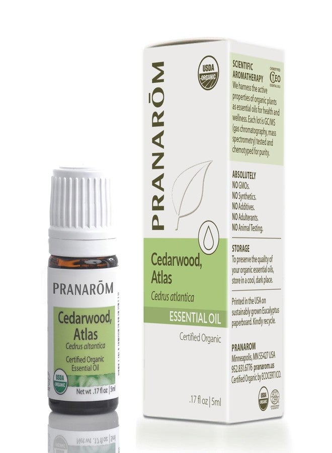 Pranarom - Cedarwood, Atlas Essential Oil 5ml - for Skincare Enthusiasts - Moisturizing Skin After Showering - Calming Woodsy Aroma - 100% Pure, Certified Organic - Image 1