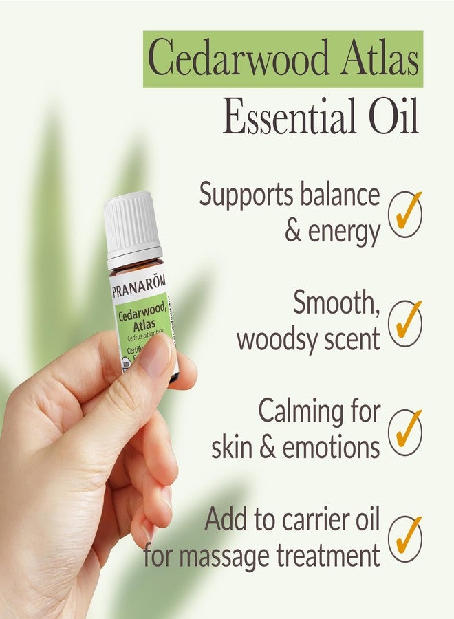 Pranarom - Cedarwood, Atlas Essential Oil 5ml - for Skincare Enthusiasts - Moisturizing Skin After Showering - Calming Woodsy Aroma - 100% Pure, Certified Organic - Image 4