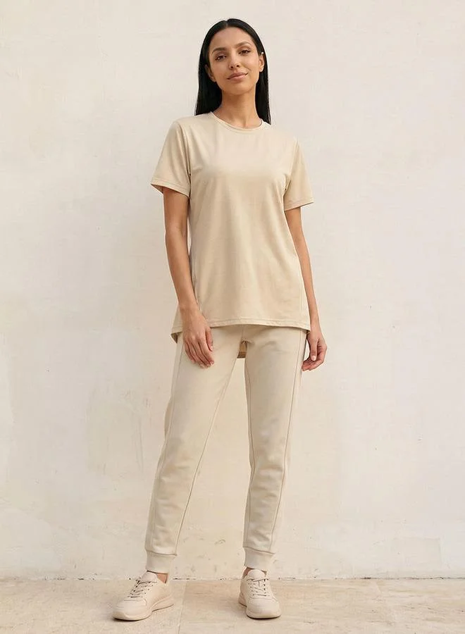 Splash Active WHITE Soft Touch Textured T-shirt for Women | Best Price UAE