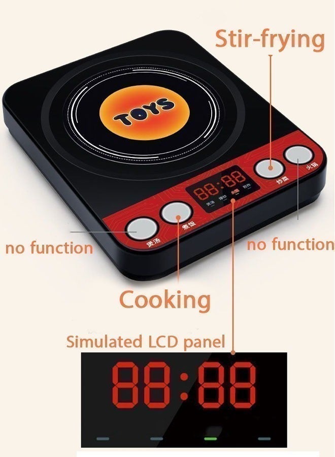 86 Pieces Kids Kitchen Playset, Kitchen Toy Set,Portable Pretend Play Simulation Induction Cooker Cooking Tableware Fruit Toys Kitchen Utensils With Sound Effects Various Styles Of Play - Image 5