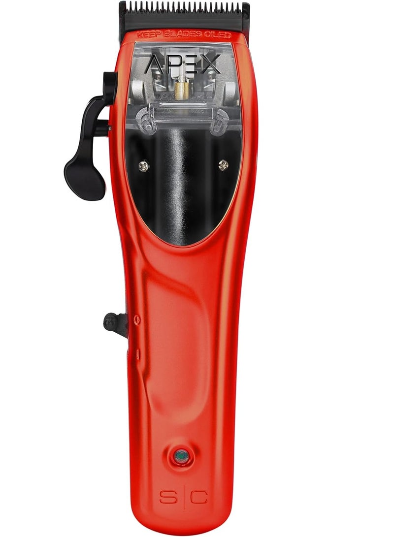 Stylecraft Super-Torque Apex Professional Metal Hair Clipper, Black Diamond Carbon Blades, 8 Magnetic Dub Guards, USB Rechargeable 4-Hour Run-time - Image 3
