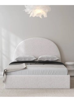 Bed and Mattress Home Nova Nest Upholstered Premium King Size ( 180 X 190 ) Off White Color Bed  - Image 2
