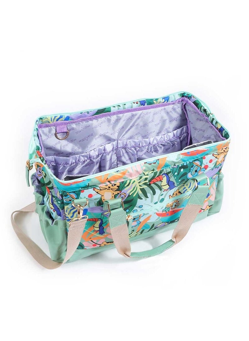 Milk&Moo Milk&Moo Diaper Tote Bag, Large, Waterproof Diaper Bag, With Insulated Bottle Pockets and Stroller Strap, Multifunctional Baby Travel Nappy Bag For Boys and Girls  - Image 3