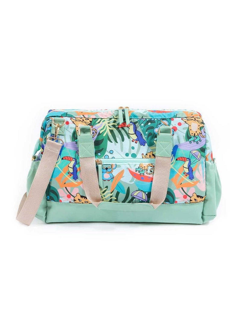 Milk&Moo Milk&Moo Diaper Tote Bag, Large, Waterproof Diaper Bag, With Insulated Bottle Pockets and Stroller Strap, Multifunctional Baby Travel Nappy Bag For Boys and Girls  - Image 1