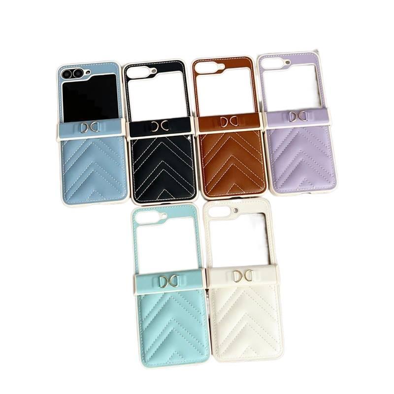 غطاء واقي بملمس جلد لـ Samsung Galaxy Z Flip 4 مع حبل تعليق وتغطية كاملة مع مقاوم للصدمات مع قبضة مضادة للانزلاق باللون أسود مضاد للانزلاق للمكتب المنزلي للتنقل اليومي - Image 3