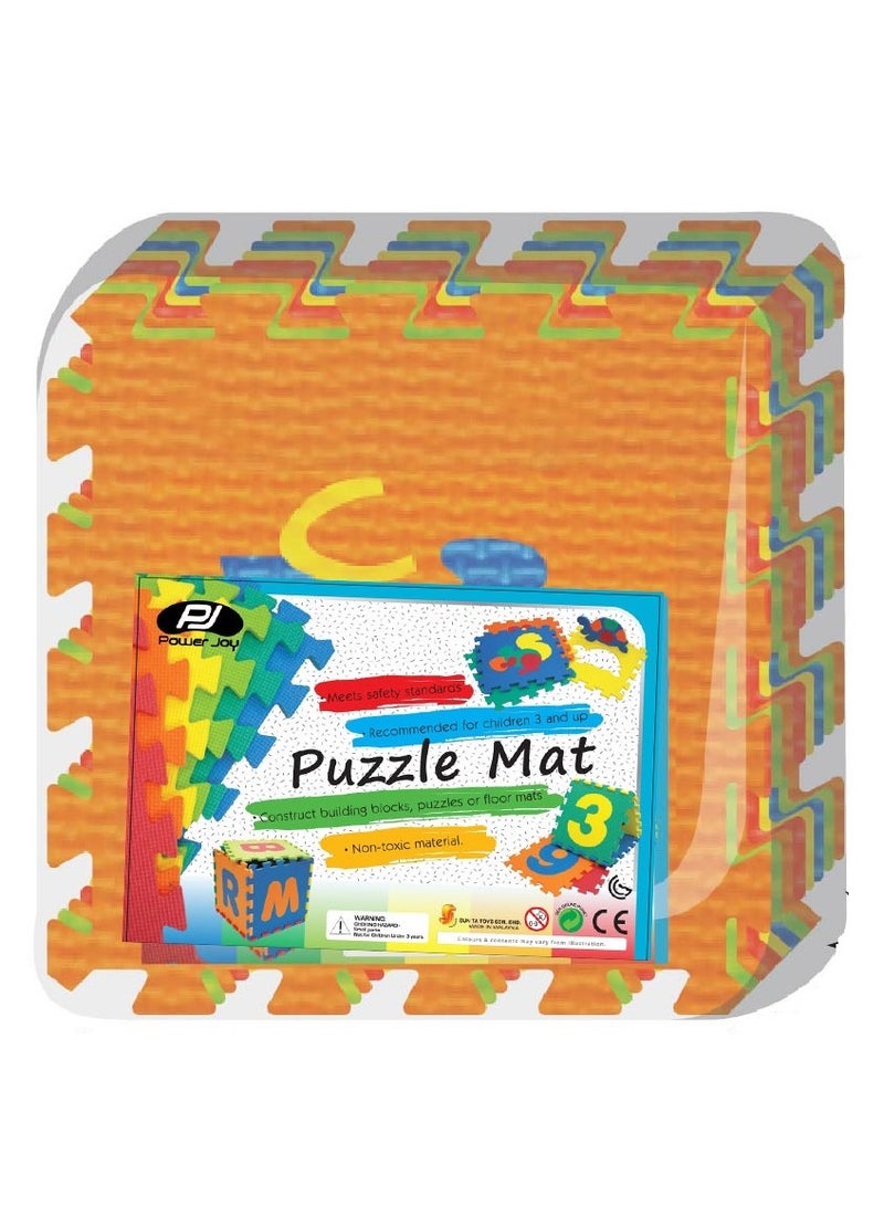 Power Joy Puzzle Mat Vehicle-Themed Design 30x30cm 10-Pieces | Floormat | Playmat | Easy to Clean | Mat for Crawling | Baby Eva Foam Mat | Water-Resistant | Ideal for Living Room, Play Room - Image 2
