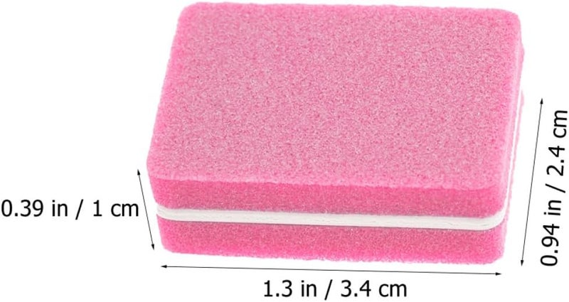 Alipis 100pcs Mini Eva Sponge Nail Files Small Nail Buffing Blocks Care Polishing Tools for Manicure and Pedicure at Home Or Salon Use - Image 2