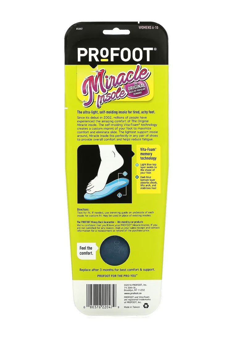 ProFoot Original Miracle Insole Women's 6-10 Pair 1 - Image 2