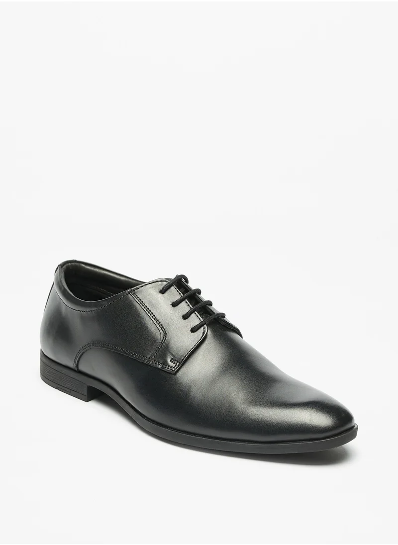 shoexpress Mens Solid Lace Up Derby Shoes
