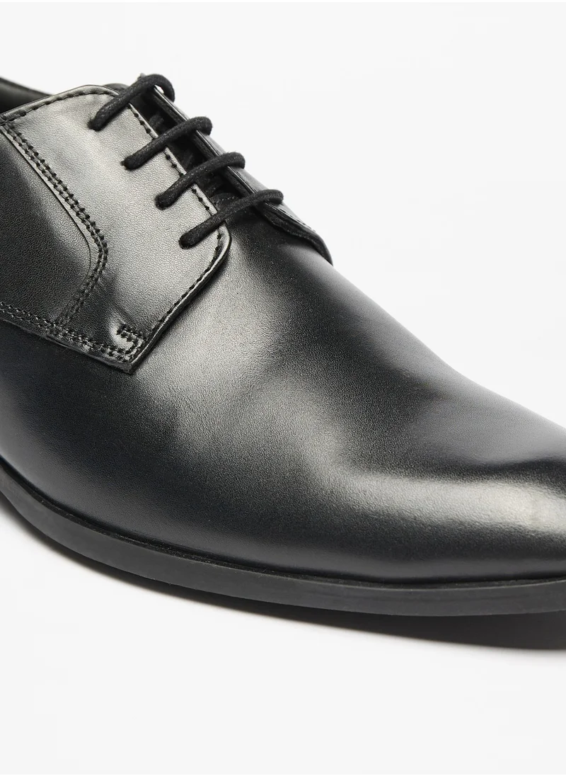 shoexpress Mens Solid Lace Up Derby Shoes