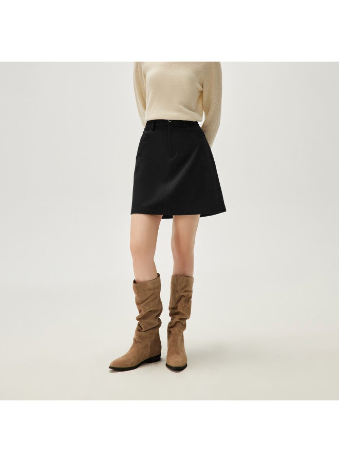 HLA تنورة A-Line نسائية مهنية رفيعة لفصلي الربيع والخريف - Image 4