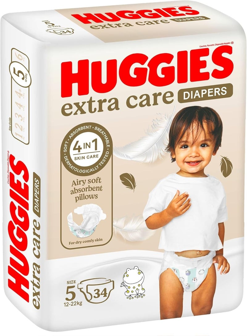 Huggies Extra Care Diapers Size 5 - Image 2