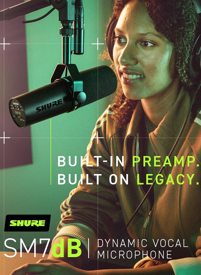 SM7DB Dynamic Microphone with Built-in Preamp Sm7dB Studio Optional Response Microphone SM7B 7B For Live Stage Recording Podcast - Image 3